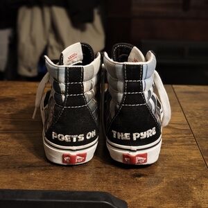 Vans Poets On The Pyre High-Top Sneakers Black and White